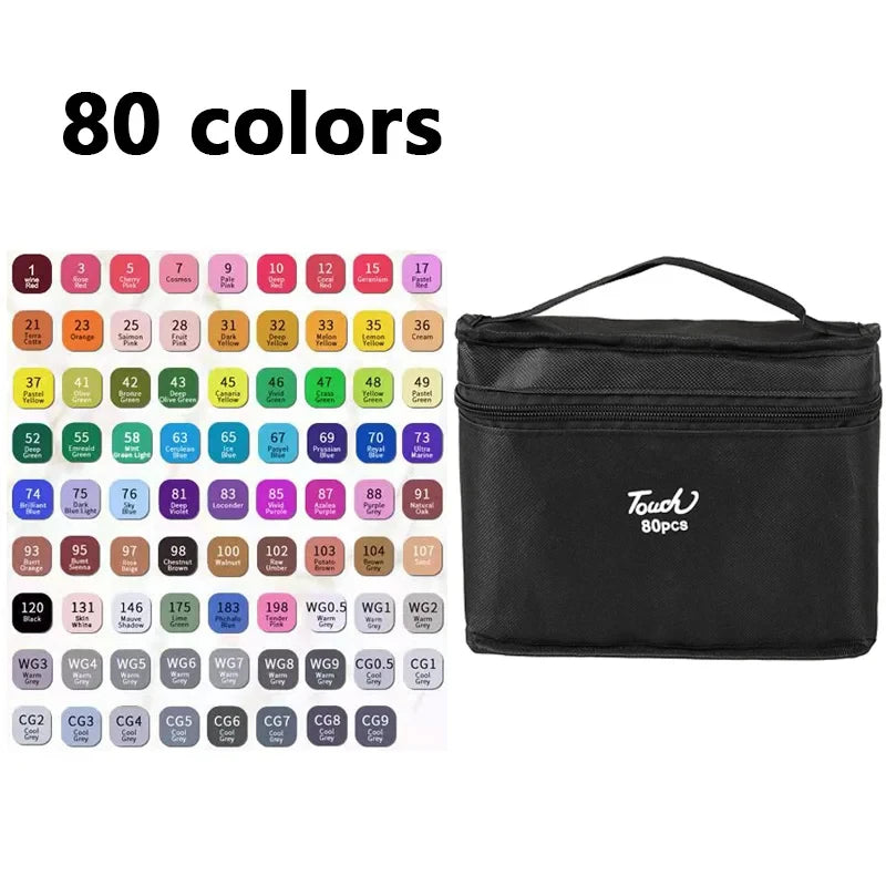 Double-Ended Oily Art Marker Set