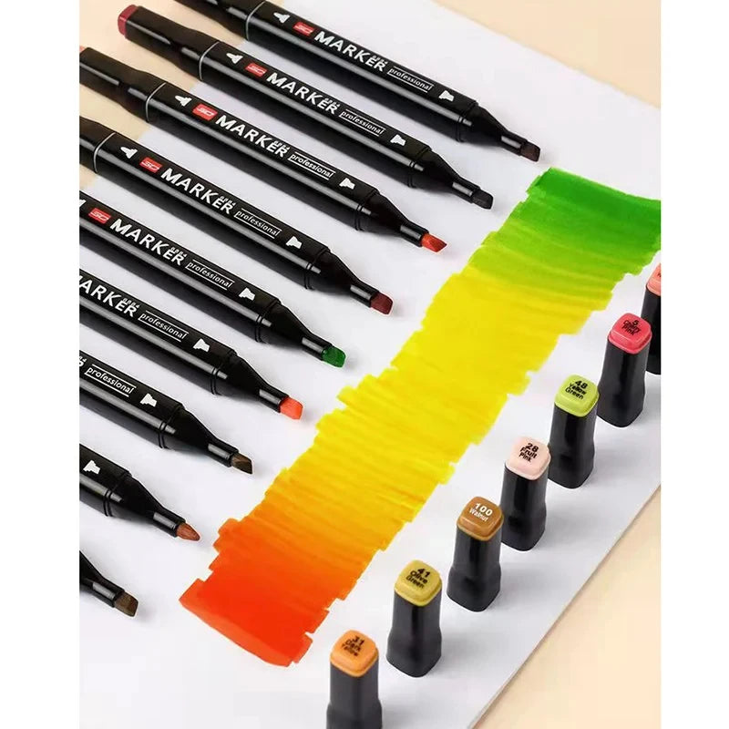 Double-Ended Oily Art Marker Set