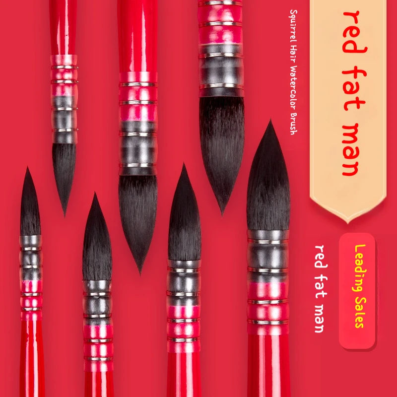 Squirrel Hair Round Head Mop Brush