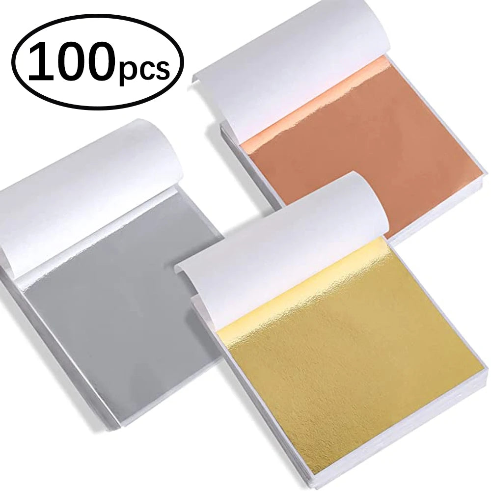100pcs Imitation Foil Gilding Sheets