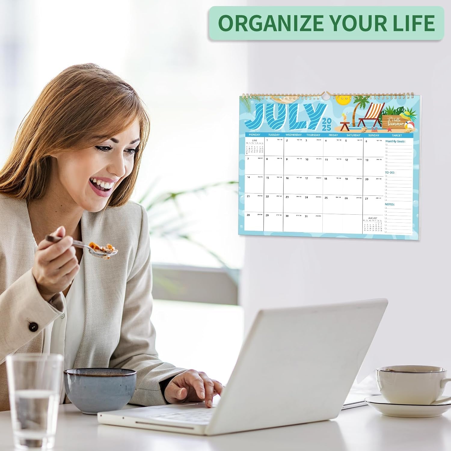 2025-2026 Wall Calendar – 18-Month Planner for Organization & Productivity