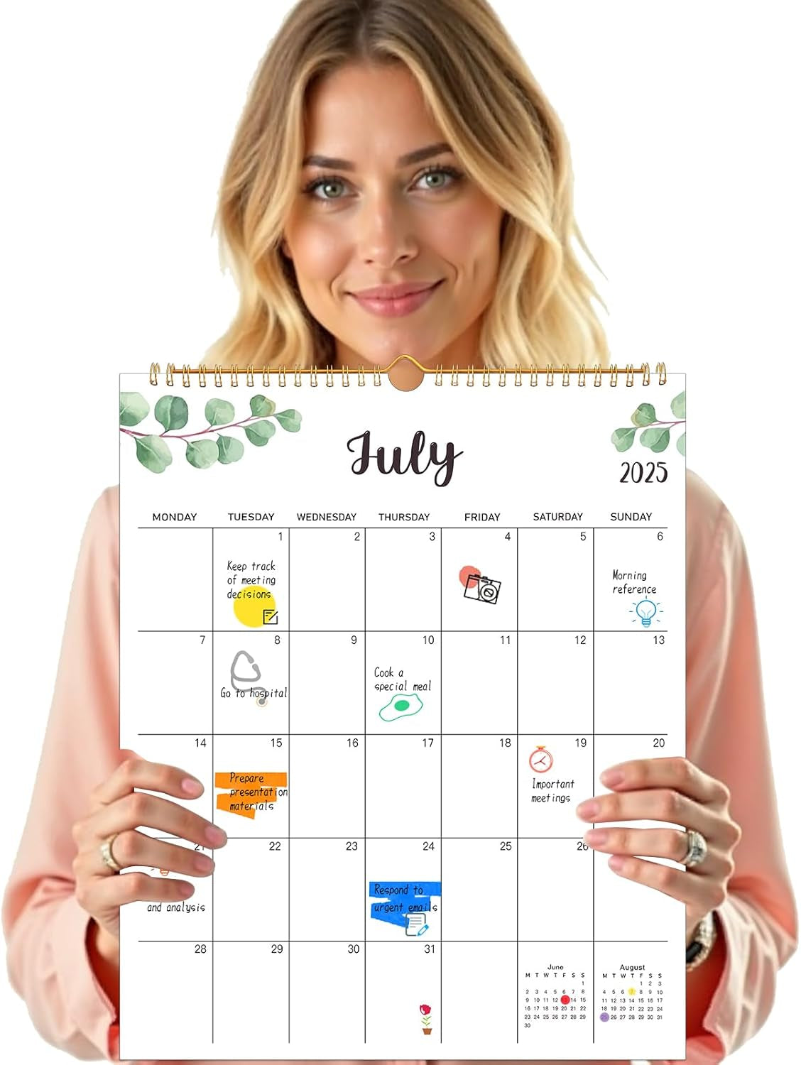2025-2026 Wall Calendar – 18-Month Planner for Organization & Productivity