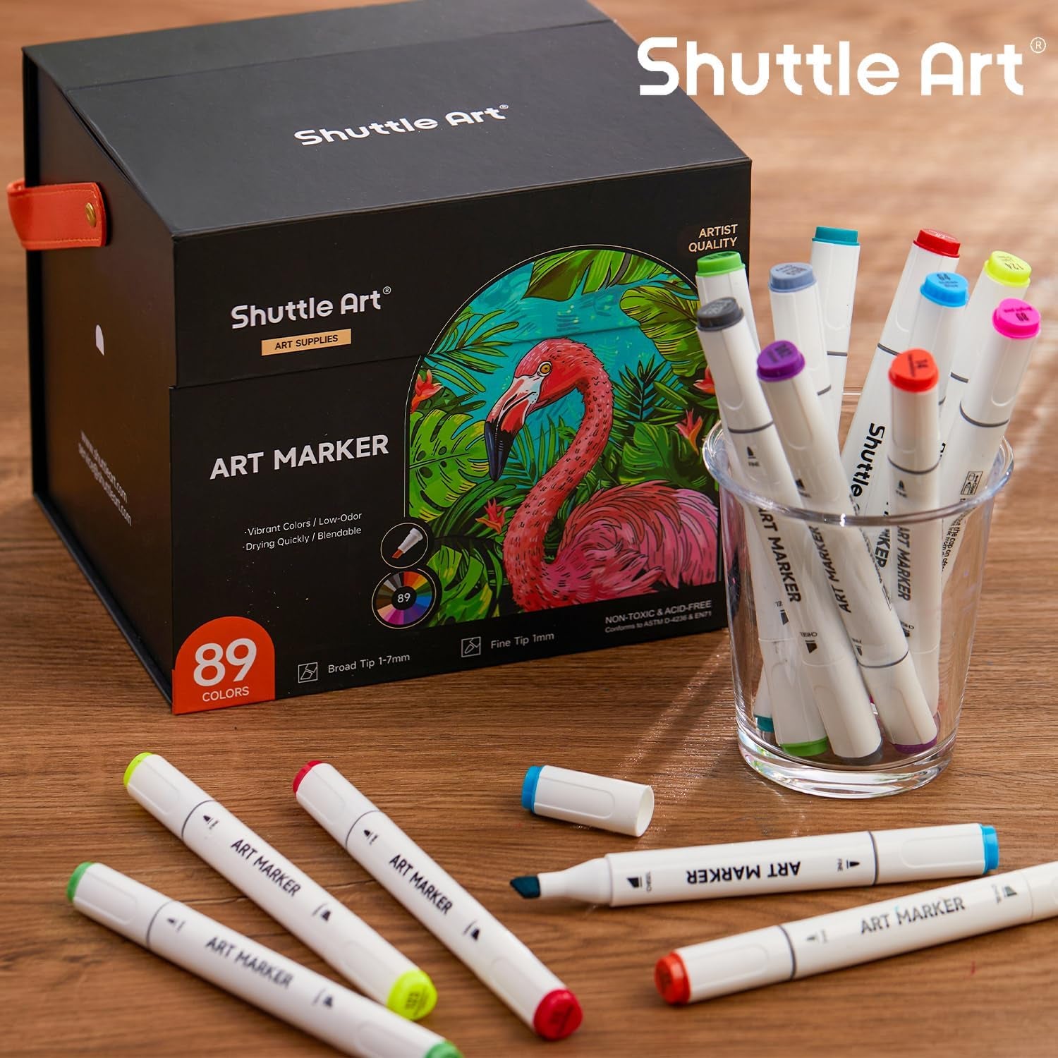 Shuttle Art 89-Piece Dual Tip Marker Set