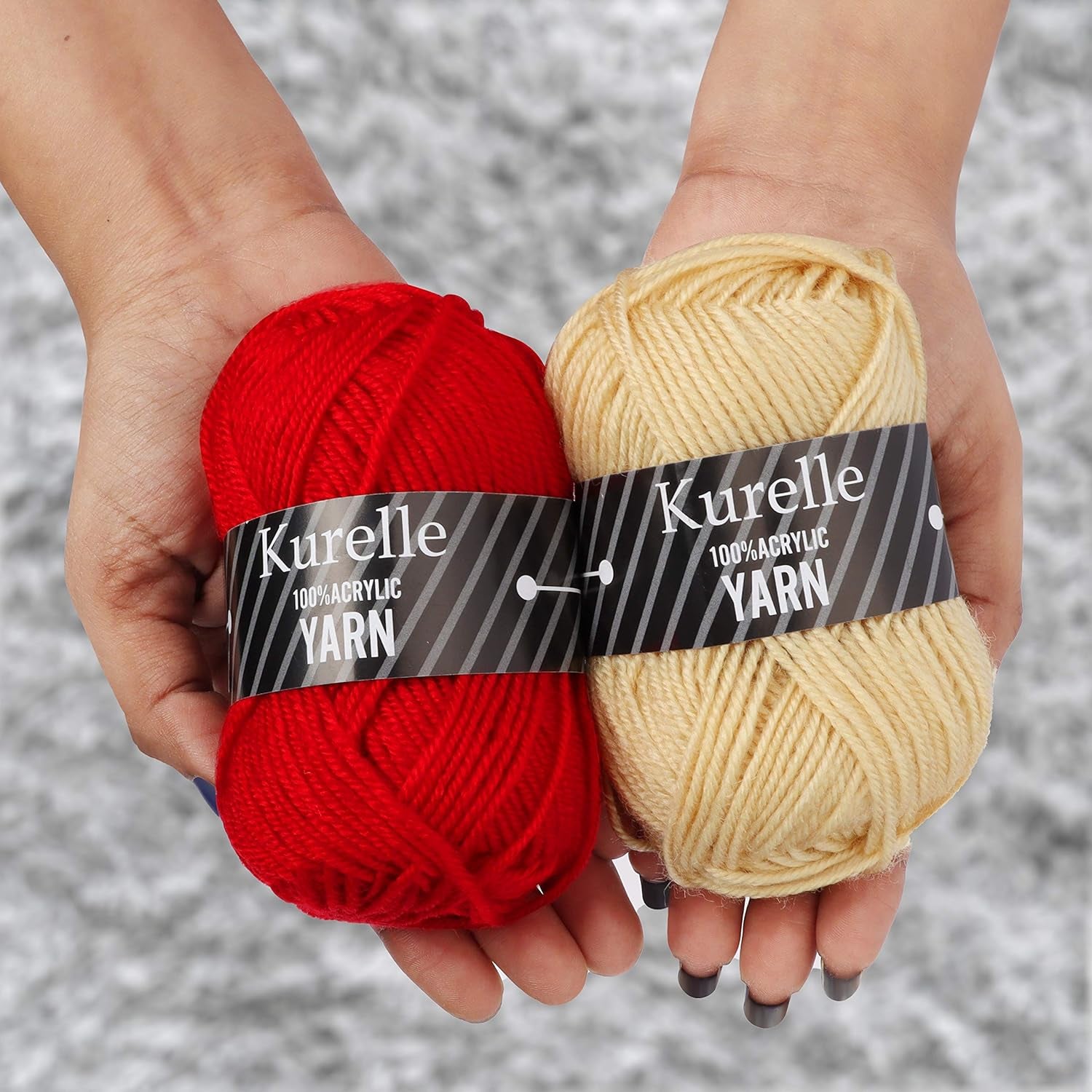 20-Color Acrylic Yarn Set – Soft, Durable & Perfect for Knitting & Crochet