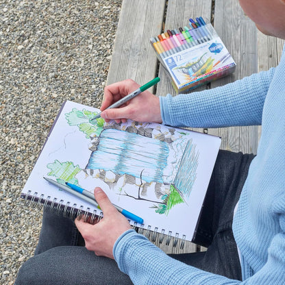 STAEDTLER Double-Ended Fibre-Tip Pens – Versatile & Vibrant for Creative Expression