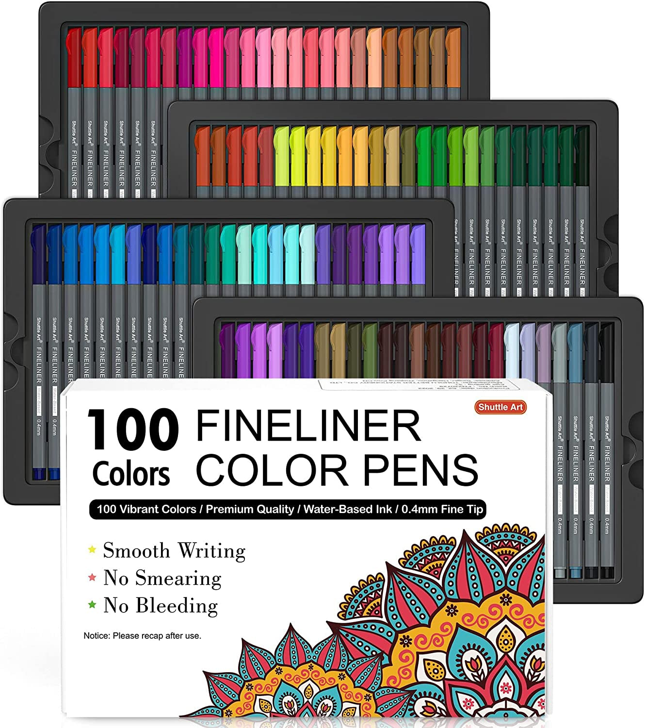 Shuttle Art 100-Colour Fineliner Pen Set