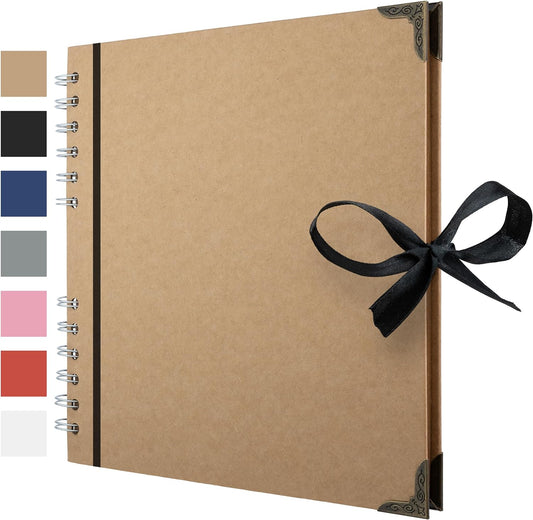 Elegant Scrapbook Memory Book – Preserve & Personalize Your Precious Moments