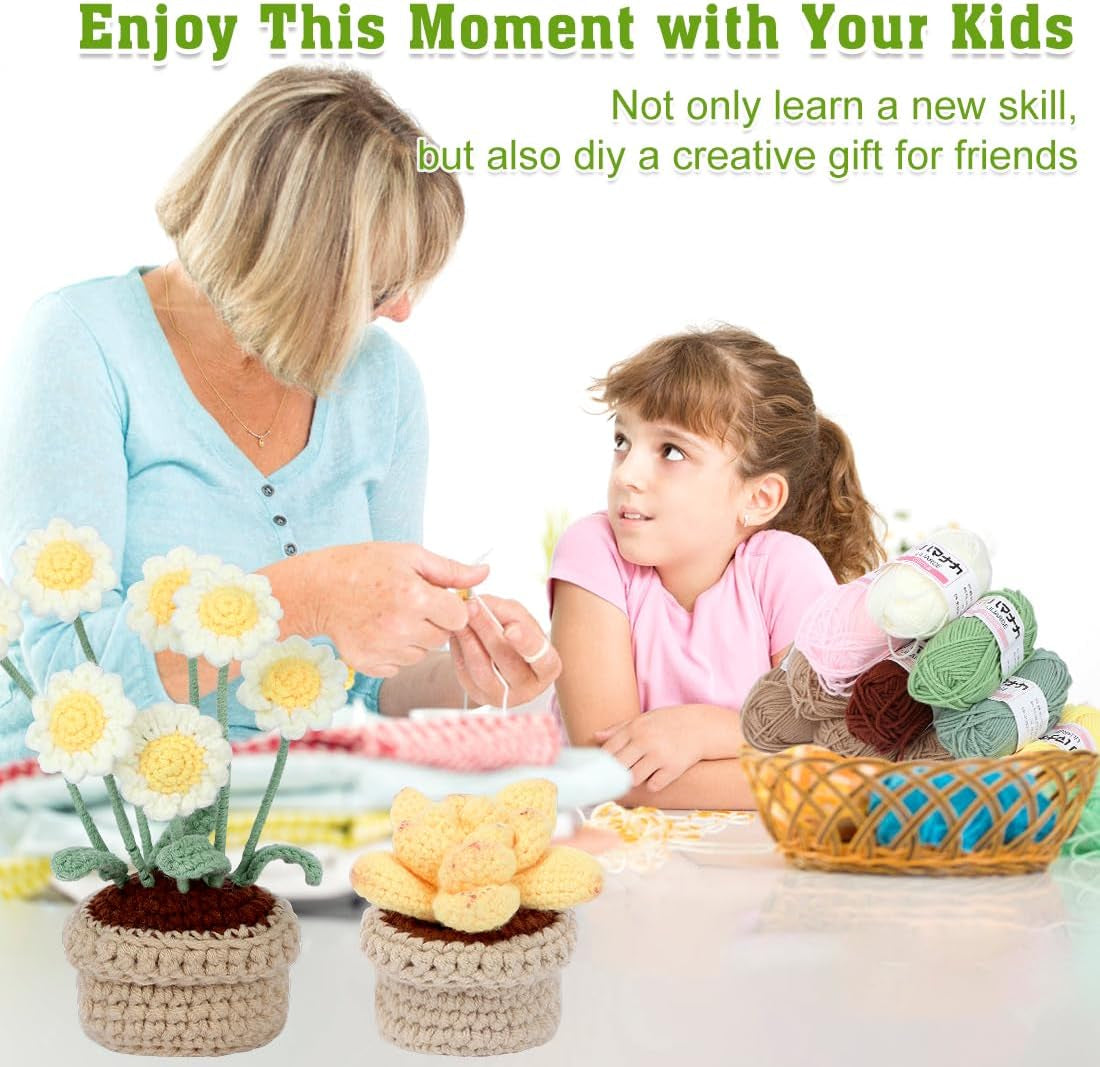 UHAPEER Crochet Kit – Complete Set for Beginners & DIY Enthusiasts