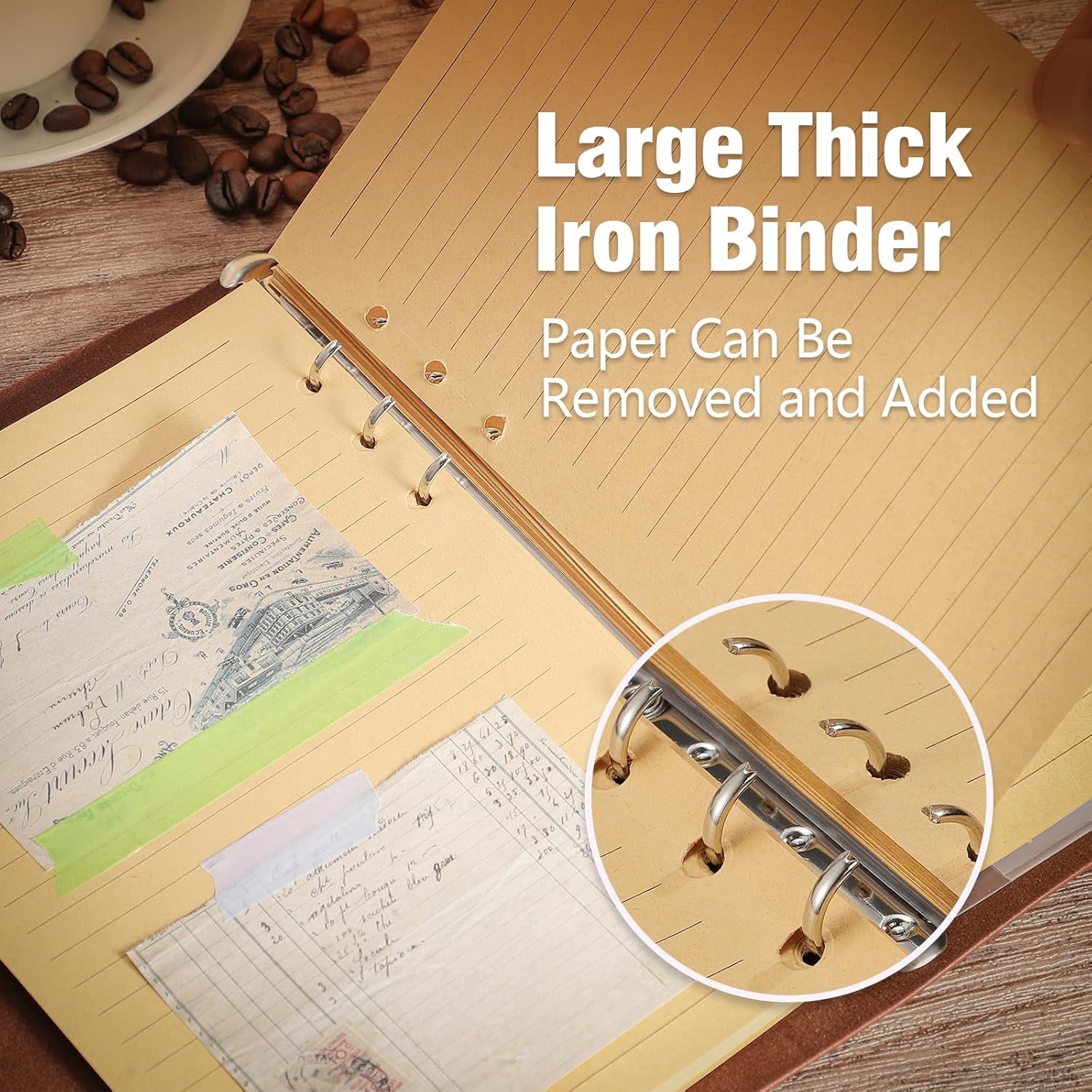 A5 Leather Travel Journal – Elegant, Refillable & Perfect for Everyday Use