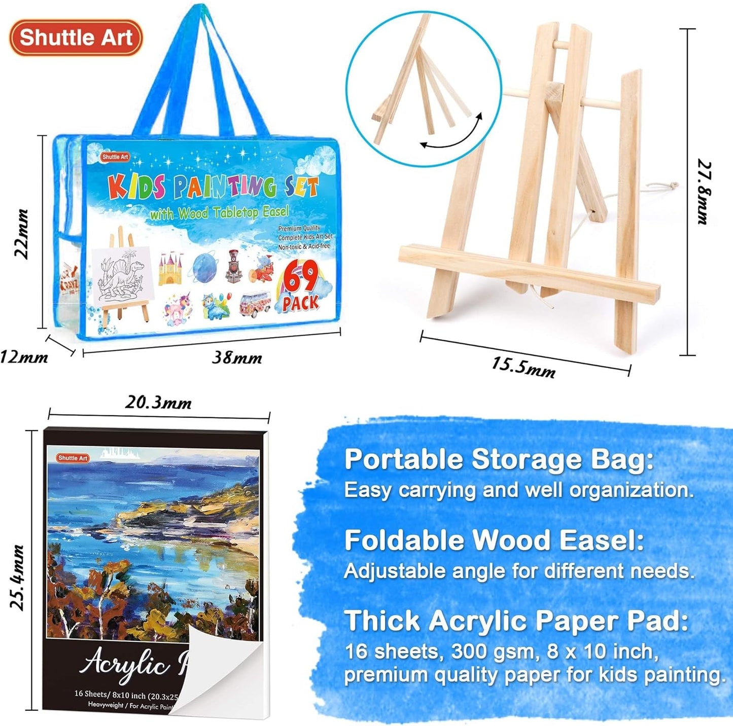 Shuttle Art 69-Piece Complete Kids Art Set