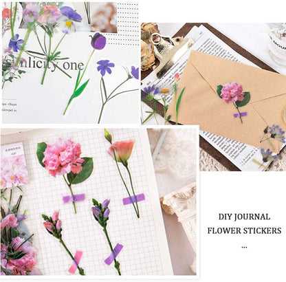 Floral Sticker Set – 80-Pack Romantic Flower Stickers