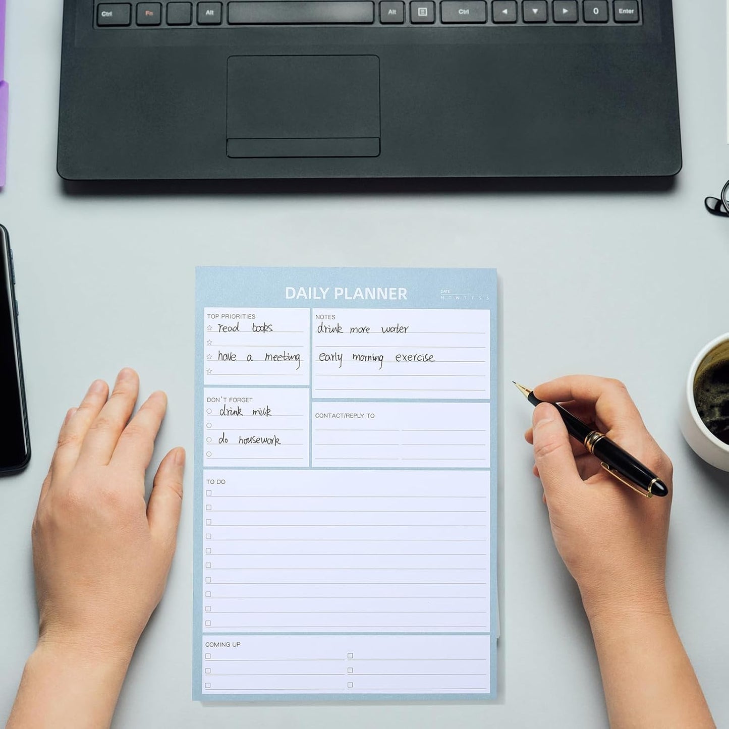 A5 Undated Daily Planner Pad – Flexible, Organized & Perfect for Productivity
