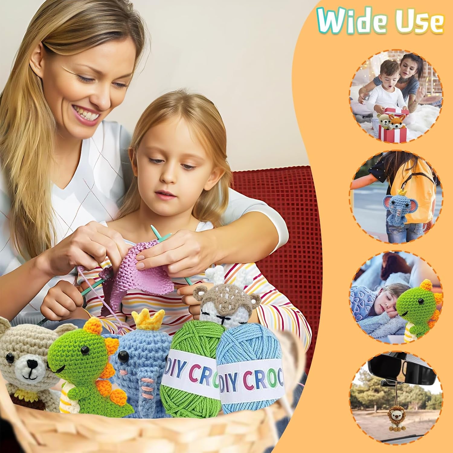 Beginner Crochet Animal Kit – Learn, Create & Make Adorable Plush Friends