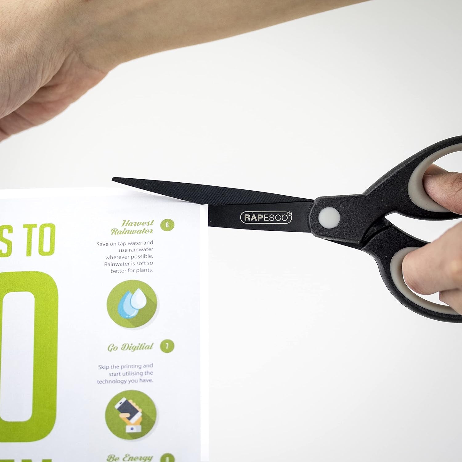 Soft Grip Titanium Coated Scissors – Pack of 3 for Comfort & Precision