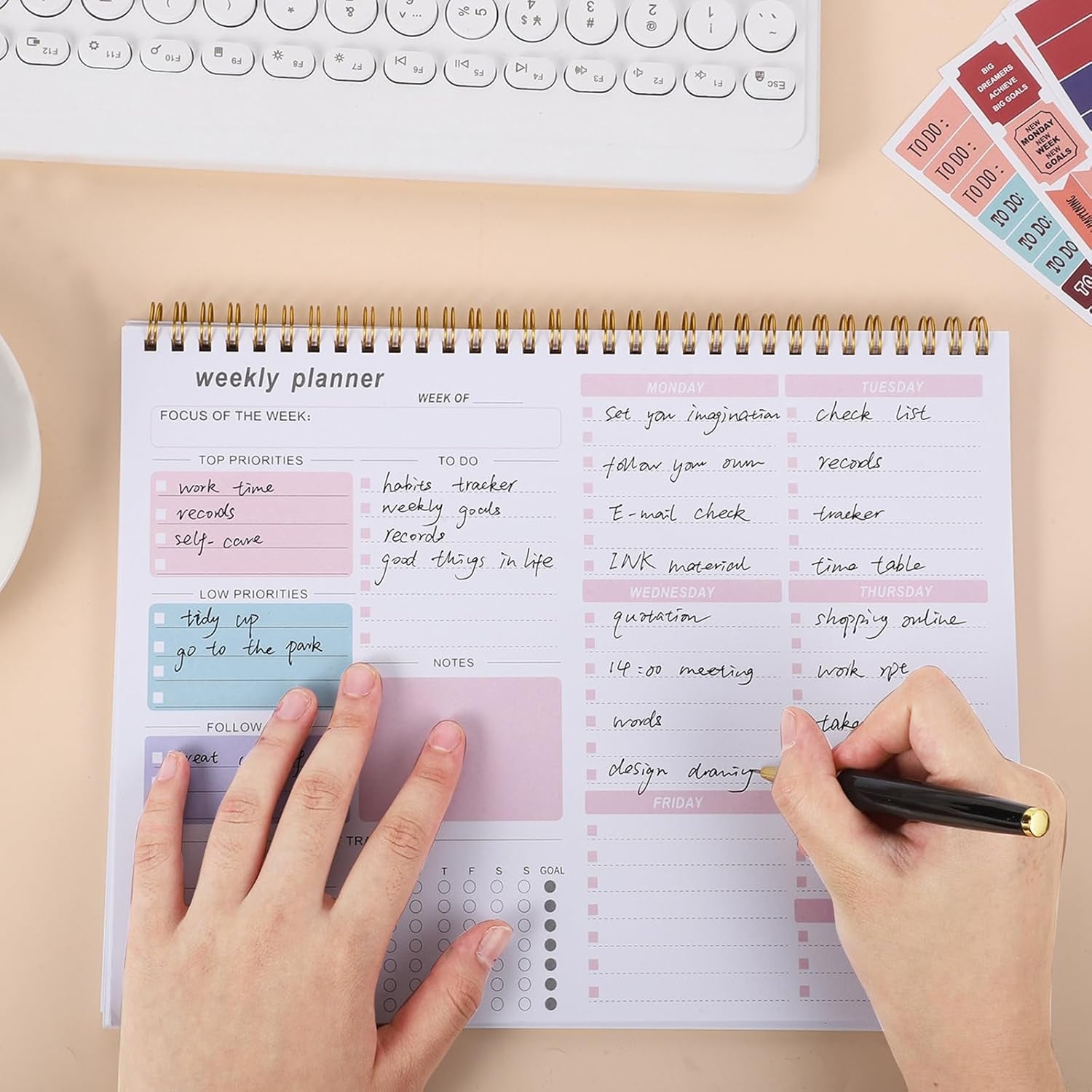 B5 Undated Weekly Planner – Organized, Spacious & Perfect for Productivity