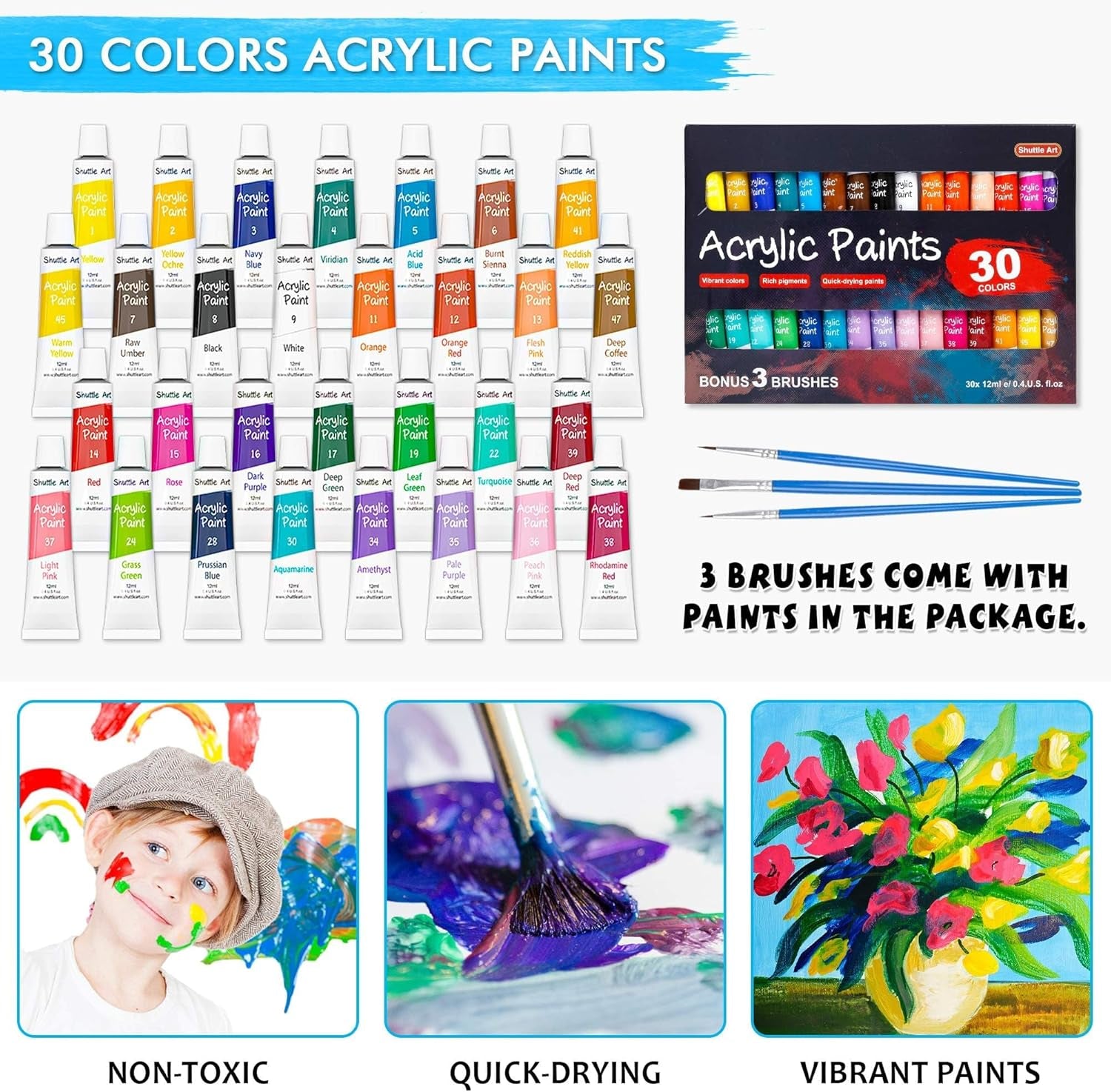 Shuttle Art 69-Piece Complete Kids Art Set