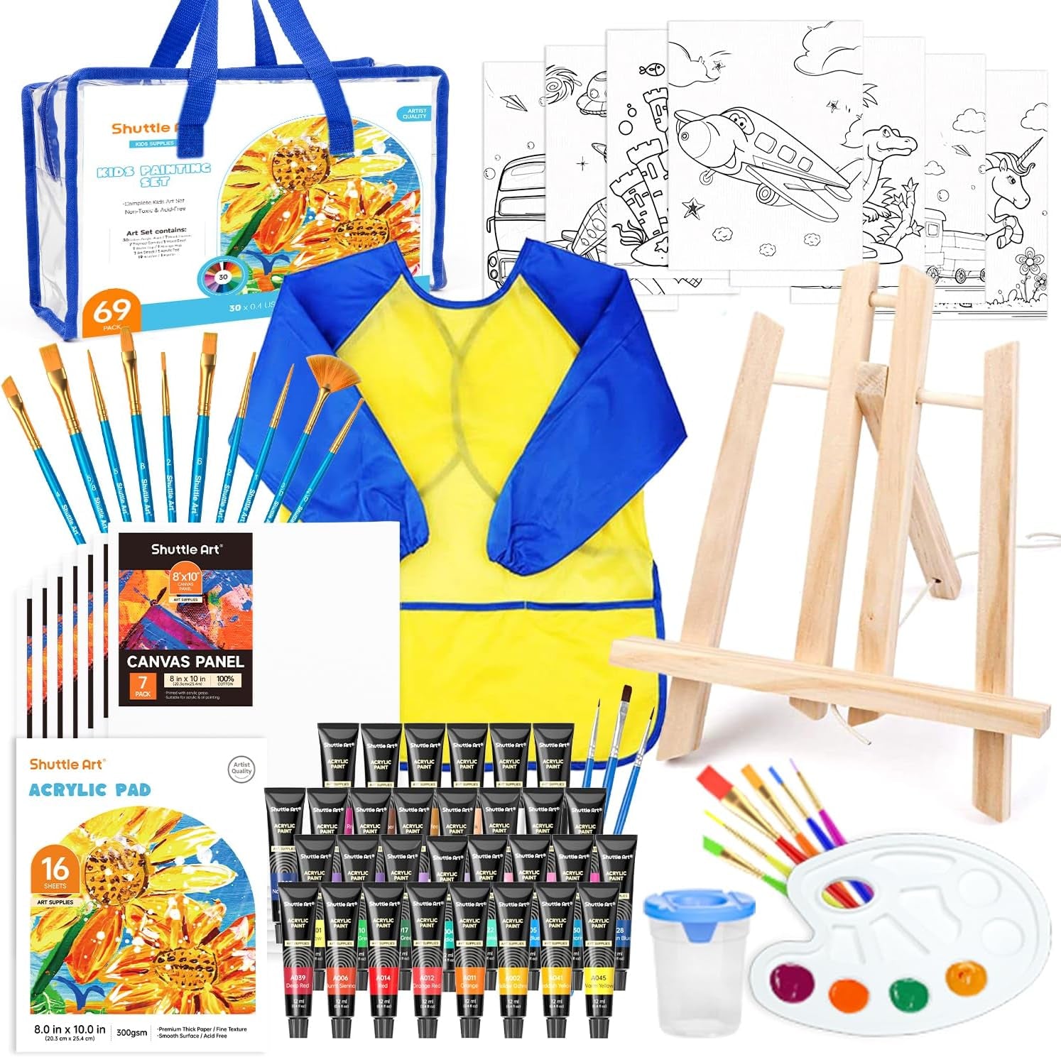 Shuttle Art 69-Piece Complete Kids Art Set