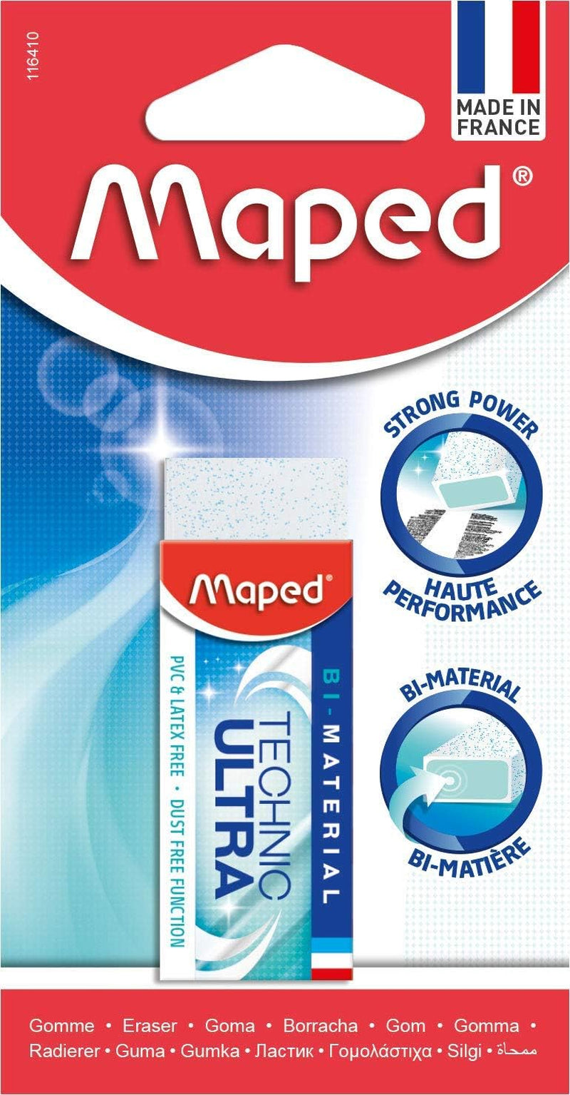 Maped Technic Ultra Classic Sleeved Eraser – Precision & Clean Erasing