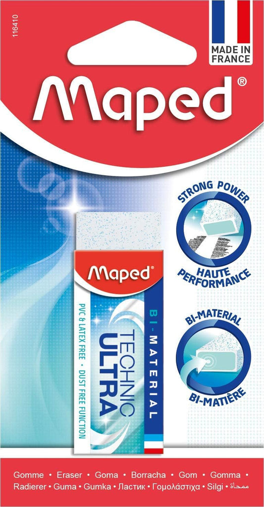 Maped Technic Ultra Classic Sleeved Eraser – Precision & Clean Erasing