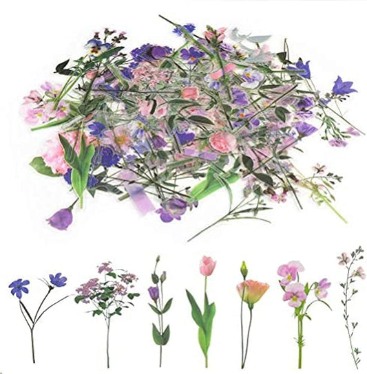 Floral Sticker Set – 80-Pack Romantic Flower Stickers