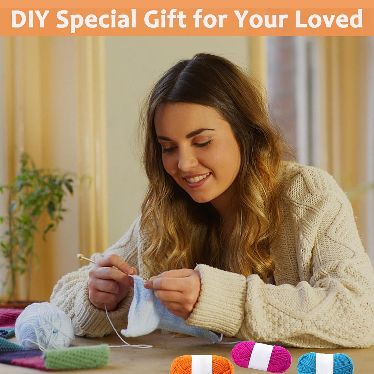 WenderGo 12-Color Acrylic Yarn Set – Soft, Durable & Perfect for DIY Crafts