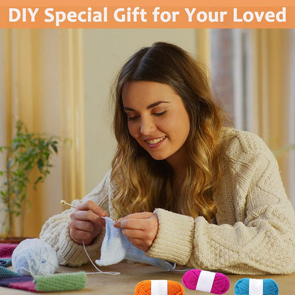 WenderGo 12-Color Acrylic Yarn Set – Soft, Durable & Perfect for DIY Crafts
