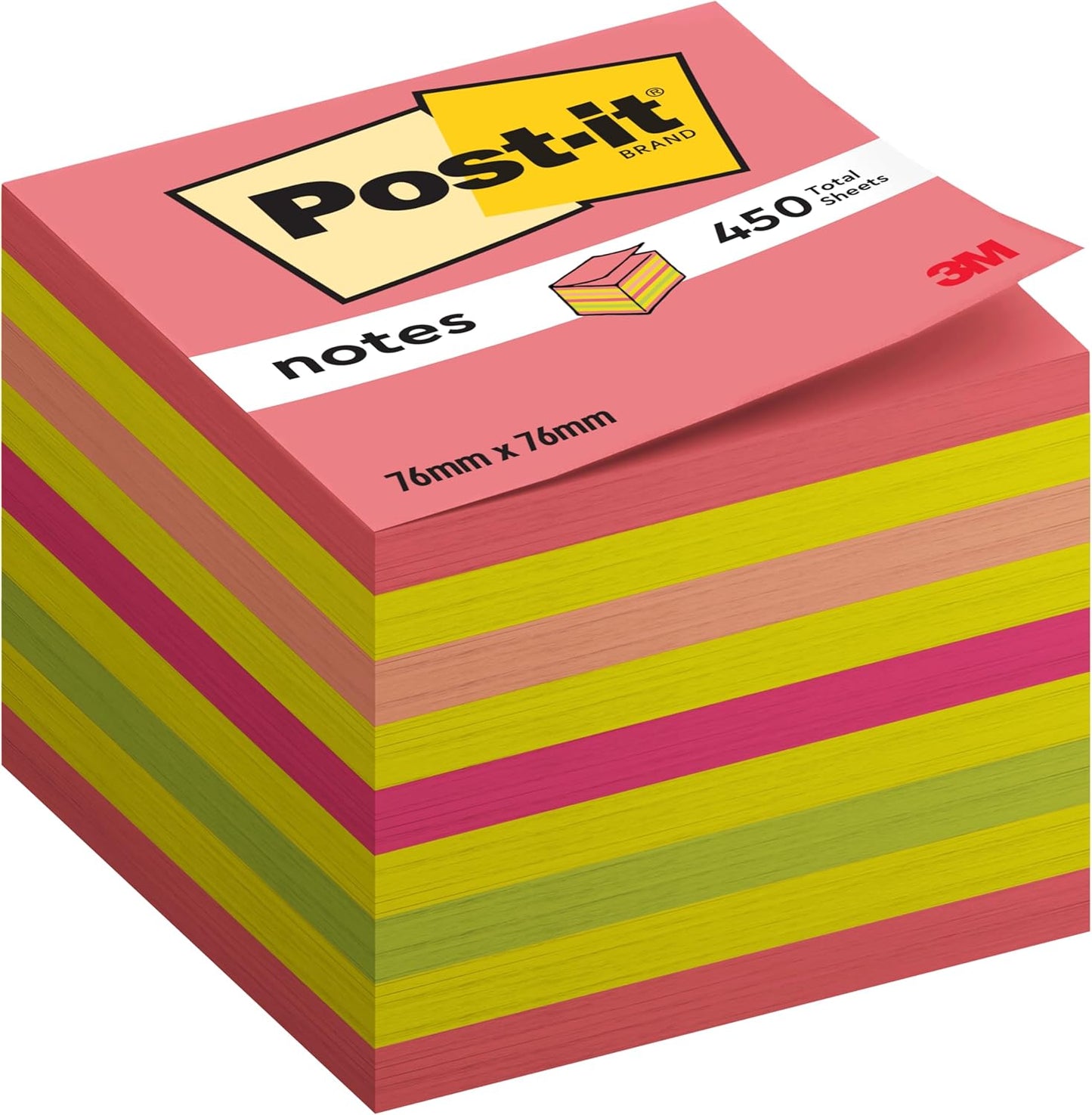 Post-it Notes Cube – Bright, Convenient & Perfect for Everyday Use
