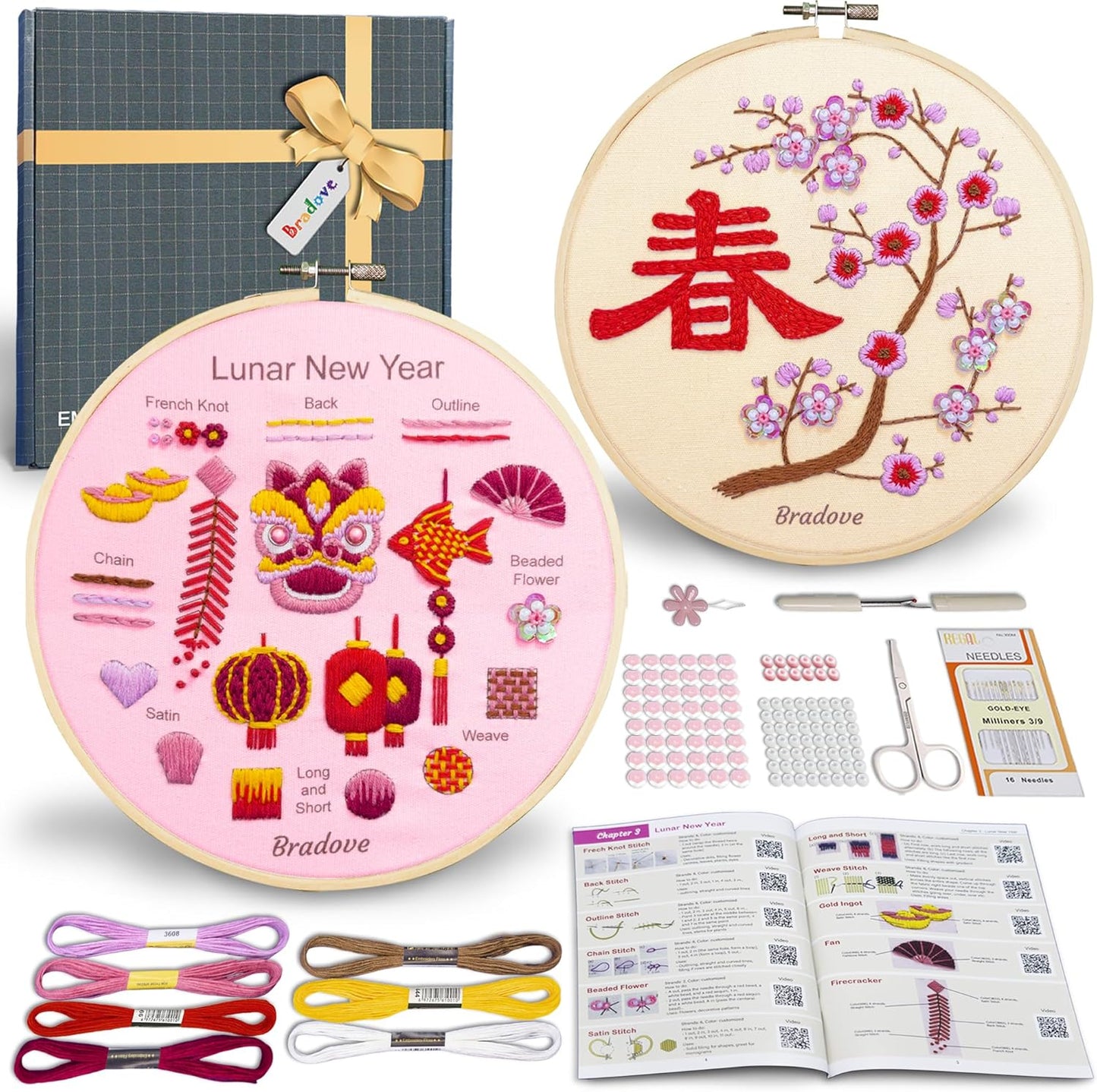 Bradove Embroidery Kit – Embrace Slow Living & Find Inner Peace