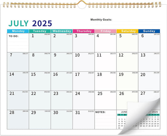 2025-2026 Wall Calendar – 18-Month Planner for Organization & Productivity