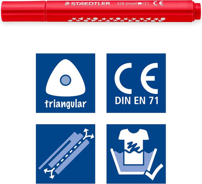 STAEDTLER Noris Jumbo Colouring Markers – Perfect for Young Artists
