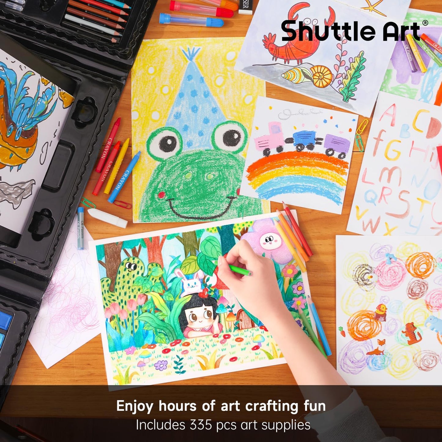 Shuttle Art 335-Piece Kids Art Set – A Complete Creative Kit