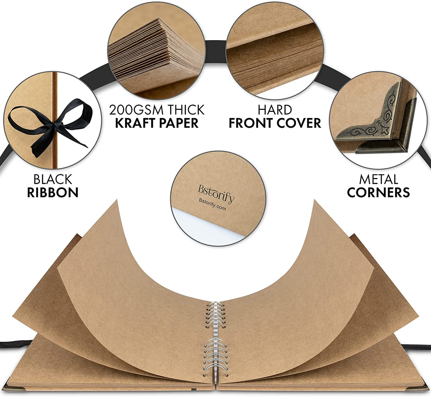 Elegant Scrapbook Memory Book – Preserve & Personalize Your Precious Moments