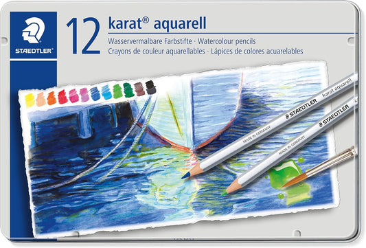 STAEDTLER Karat Aquarell Watercolour Pencils – High-Quality & Versatile for Creative Expression