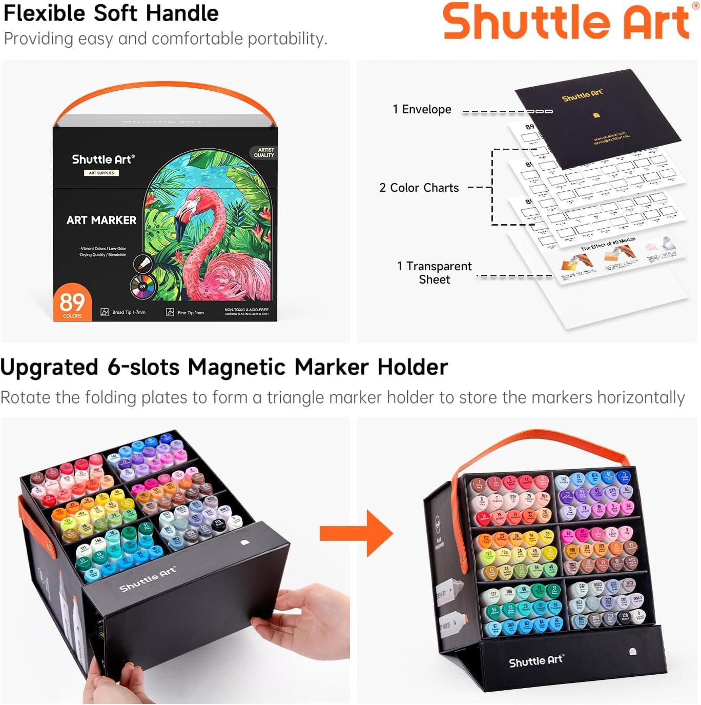 Shuttle Art 89-Piece Dual Tip Marker Set