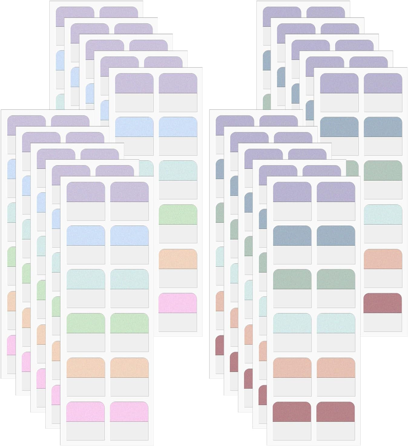 240-Piece Sticky Index Tabs – Repositionable & Writable for Easy Organization
