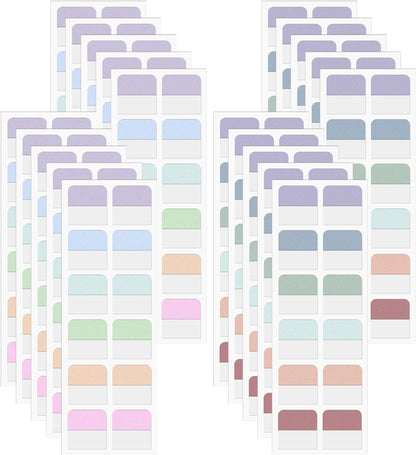 240-Piece Sticky Index Tabs – Repositionable & Writable for Easy Organization