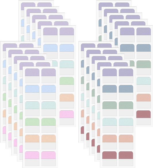 240-Piece Sticky Index Tabs – Repositionable & Writable for Easy Organization
