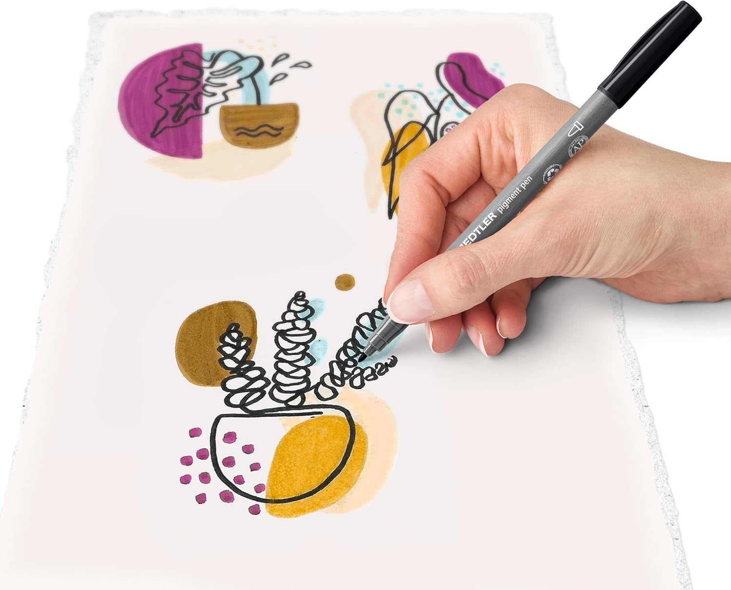STAEDTLER Assorted Line Art & Botanical Set – High-Quality Pigment Arts Pens