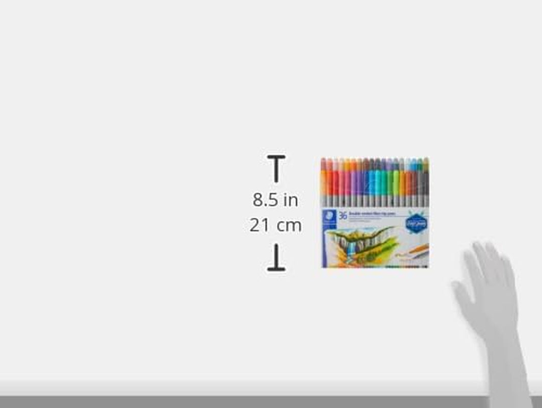 STAEDTLER Double-Ended Fibre-Tip Pens – Versatile & Vibrant for Journaling & Hand-Lettering
