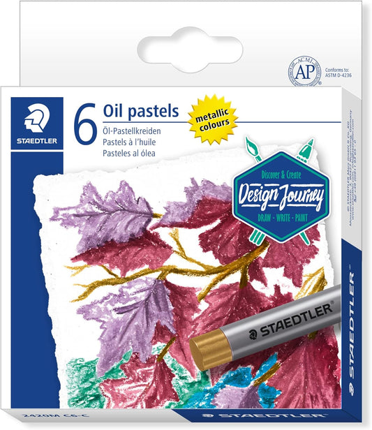 STAEDTLER Metallic Oil Pastels – High-Quality Pastels for Shimmering Effects
