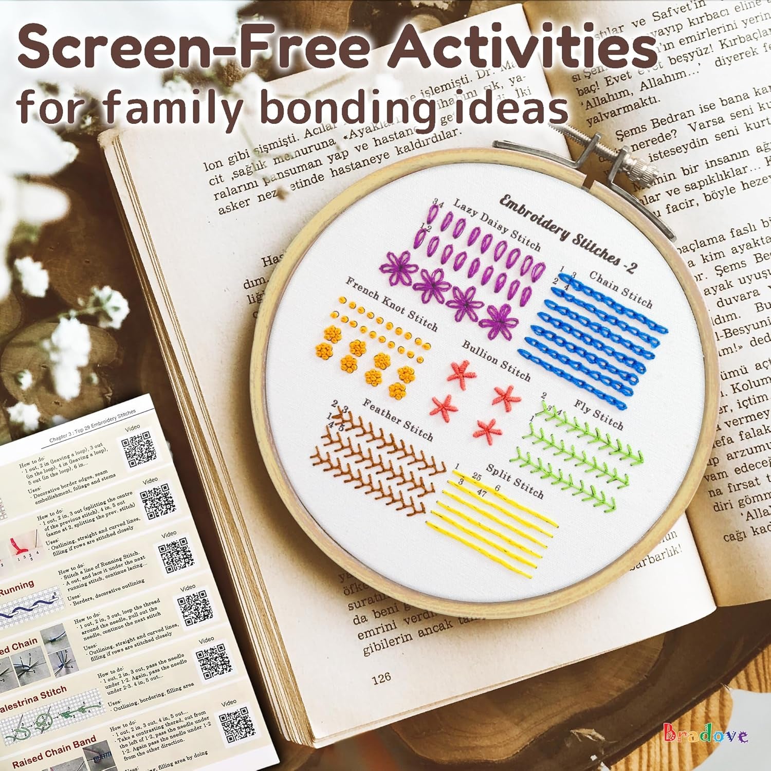 Bradove Embroidery Kit – Embrace Slow Living & Find Inner Peace