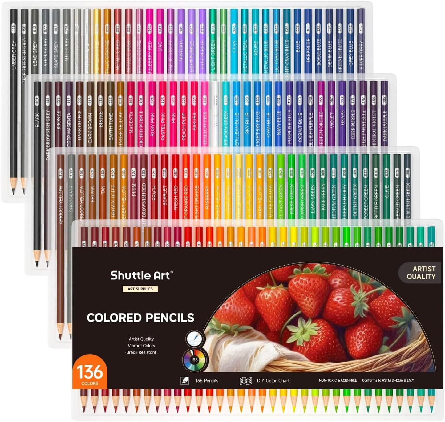 Professional Coloured Pencil Set – High-Quality Pencils for Artists & Colouring Enthusiasts
