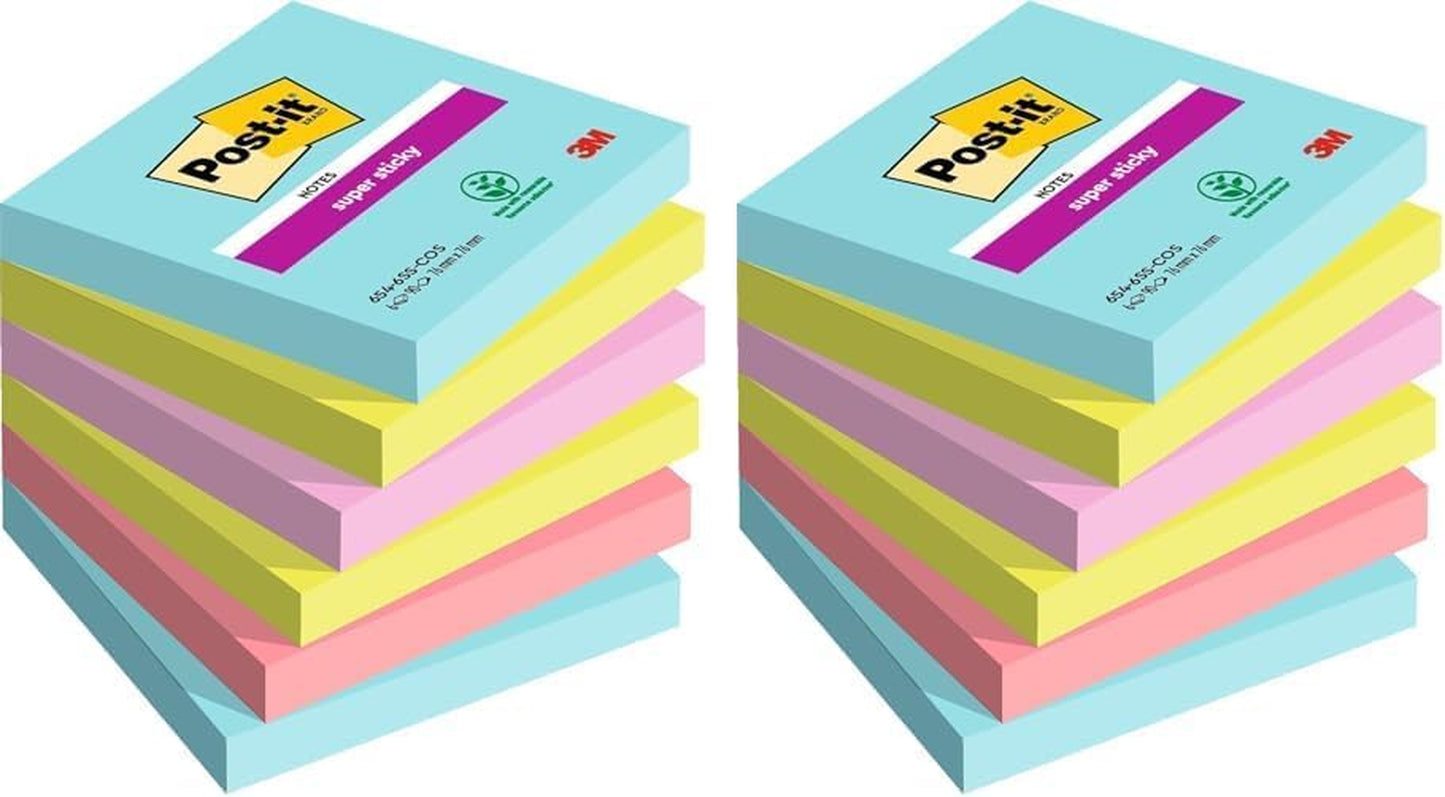 Post-it Super Sticky Notes – Extra Strong Adhesion for Hard-to-Stick Surfaces