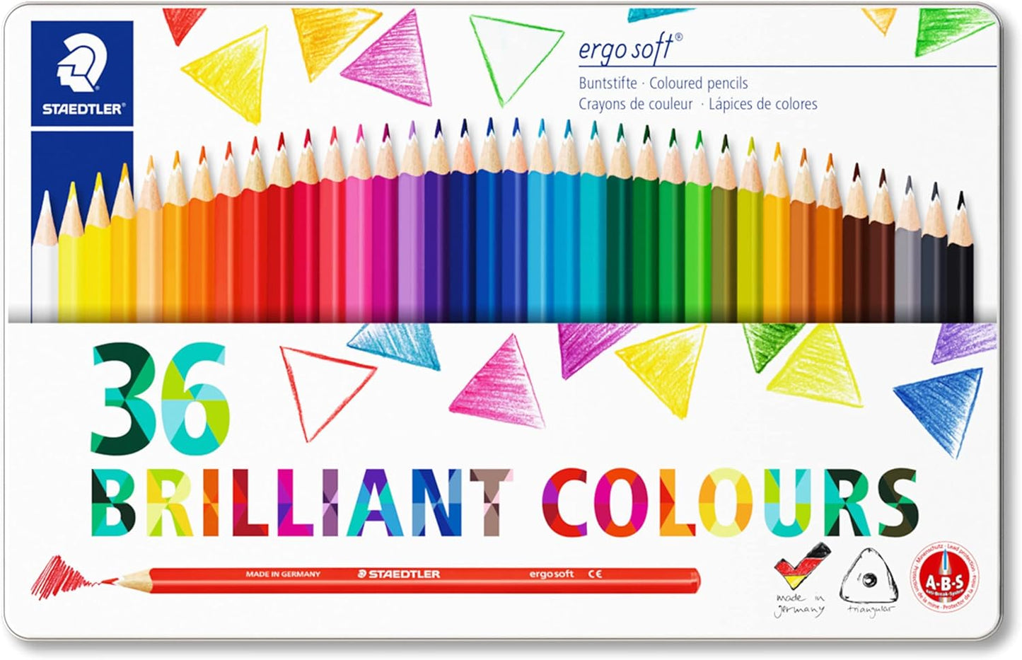 STAEDTLER Ergosoft Coloured Pencils – Vibrant Colours & Ergonomic Design for All Ages