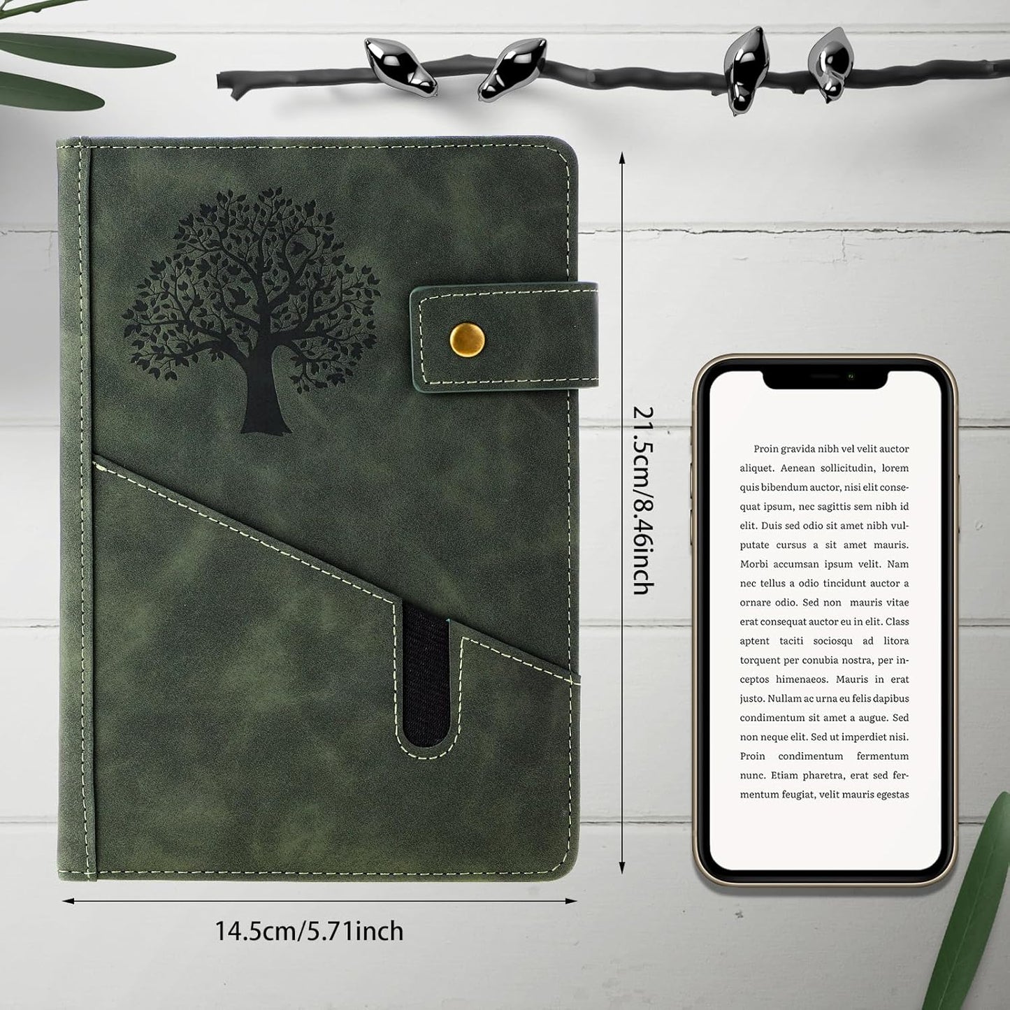 A5 Leather Journal – Elegant, Secure & Perfect for Everyday Use