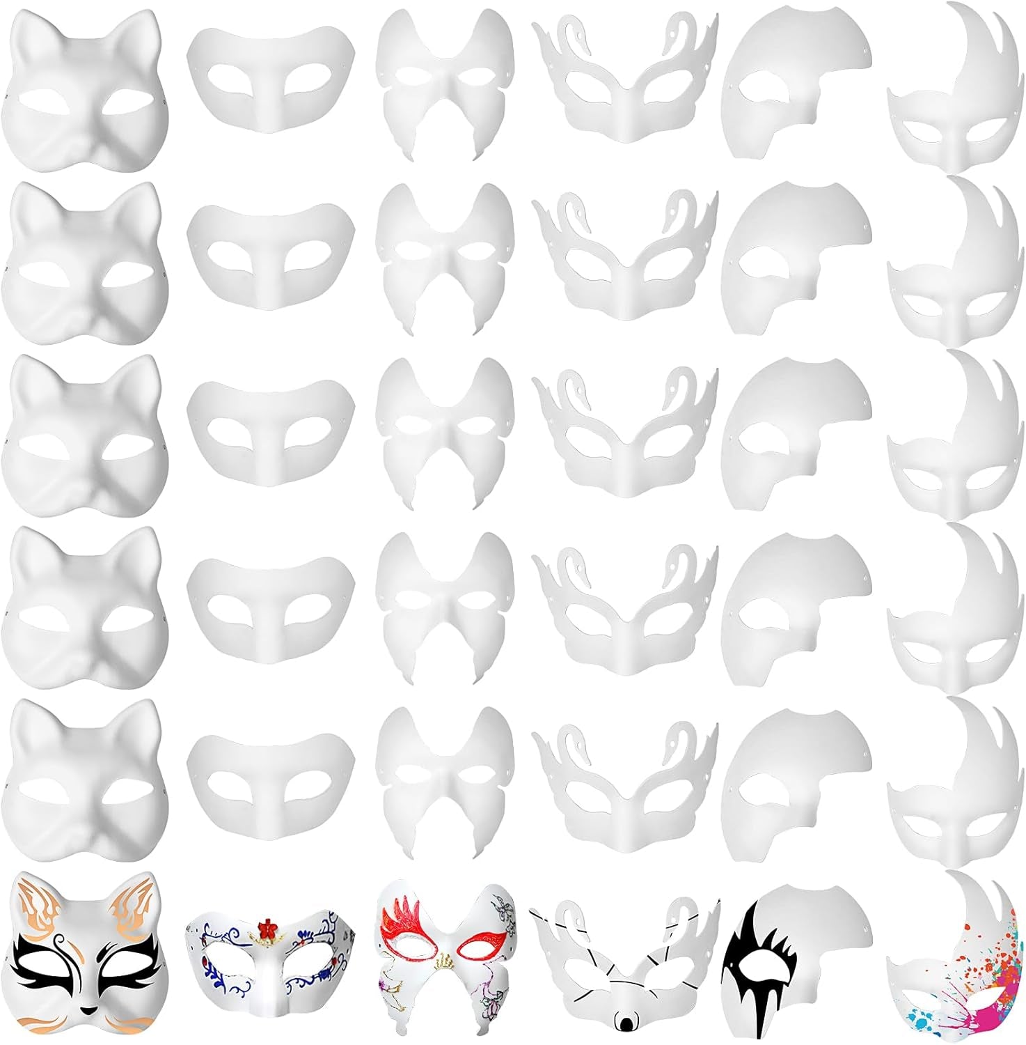 Blank Paper Mache Mask – Perfect for DIY Crafts & Creative Projects