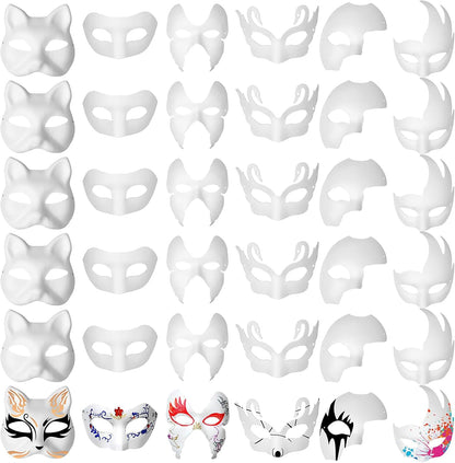 Blank Paper Mache Mask – Perfect for DIY Crafts & Creative Projects