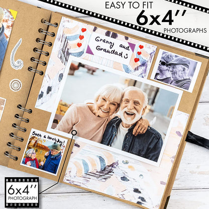 Elegant Scrapbook Memory Book – Preserve & Personalize Your Precious Moments