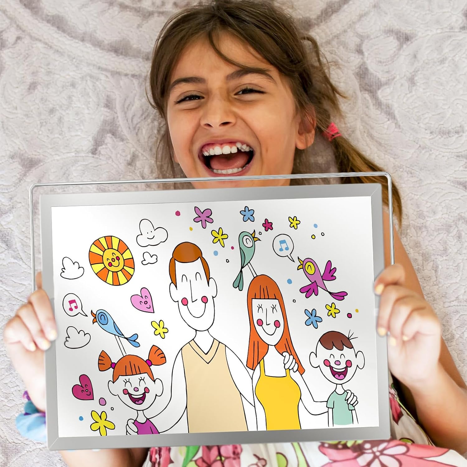 Nicpro Dry Erase Mini Whiteboard A4, 20 X 30 Cm Double Sided Small Magnetic Desktop White Board with Stand, 8 Pens, 1 Eraser,4 Magnet, Portable Board Easel for Kids Students School Supplies Office