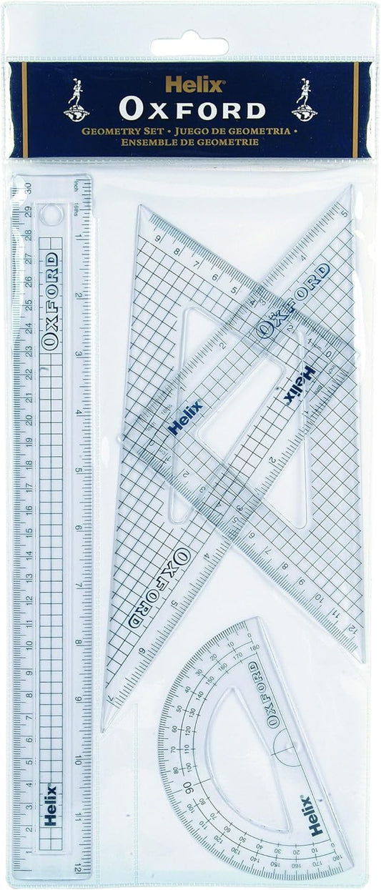 Helix Oxford Geometry Set – Precision & Reliability for Classroom & Pencil Case